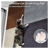 Super Sticky  Cat Scratch Furniture Protector Self Adhesive Scratching Mat Couch Protector from Cat Claws Furniture Protectors from Scratching Pad Carpet Anti Cat Scratcher Deterren Sticky Wall Mat. C