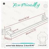 LANC Hand Towel Bar for Bathroom Wall Mounted 16-Inche 40CM Brushed Nickel Bath Towel Rack Stainless Steel Towel Rod for Toilet Kitchen Towel Holder Towel Hanger Towel Rail, A9010BN-L4