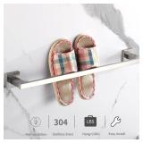 LANC Hand Towel Bar for Bathroom Wall Mounted 16-Inche 40CM Brushed Nickel Bath Towel Rack Stainless Steel Towel Rod for Toilet Kitchen Towel Holder Towel Hanger Towel Rail, A9010BN-L4