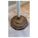 Elegant Floor Lamp with Crystal Beaded Shade (approximately 62 inches tall)