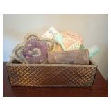 Vintage Items In Metal Box