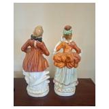Colonial Style Porcelain Figurine Pair