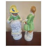 Colonial Style Porcelain Figurine Pair