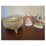 Music Box and Dancing Figurines Occupied Japan