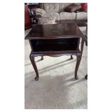 (2) Queen Anne Style Side Tables (approximately 26 inches tall, 20 inches deep and 23 inches wide)
