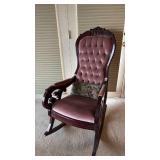 Victorian Style Tufted Rocking Chair