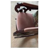 Victorian Style Tufted Rocking Chair