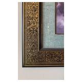 Religious Portrait of Jesus in Ornate Gold Colored Frame