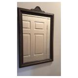 Vintage Wall Mirror Framed. With Bevel Detail  Approximately 14 by 21 inch.