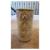 White Metal Decorative Waste Paper Basket