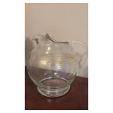 Silk Roses in Vintage Pitcher