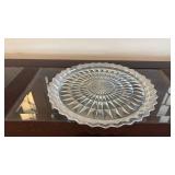 Jeannette Glass Windsor Diamond Pattern Plate