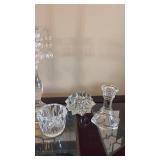 Crystal and Glass Candlesticks and Votive Holders