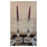 Crystal and Glass Candlesticks and Votive Holders