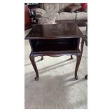 (2) Queen Anne Style Side Tables (approximately 26 inches tall, 20 inches deep and 23 inches wide)