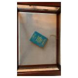 Carlton McLendon Wood and Glass Display Table with Queen Anne Legs