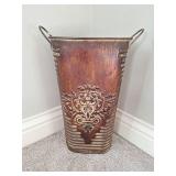 Metal Trash Bin/Vase