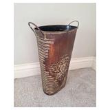Metal Trash Bin/Vase