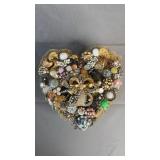 Jewelry Encrusted Heart-shaped Box