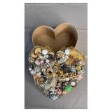 Jewelry Encrusted Heart-shaped Box