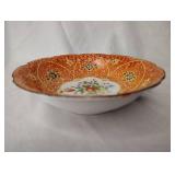 VINTAGE TAYLOR SMITH COURTSHIP PRINT WITH DARK GREEN TRIM CHINA AND Hand Painted Trinket Dish From Japan