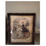 Pair of 8x12" La Mode Illustree Framed Prints