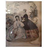 Pair of 8x12" La Mode Illustree Framed Prints