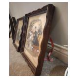 Pair of 8x12" La Mode Illustree Framed Prints