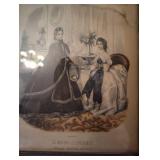 Pair of 8x12" La Mode Illustree Framed Prints