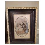 Framed Victorian Fashion Prints 10Ã13s