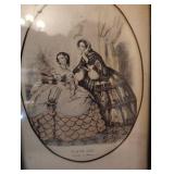 Framed Victorian Fashion Prints 10Ã13s