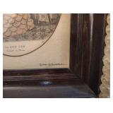 Framed Victorian Fashion Prints 10Ã13s