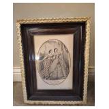 Framed Victorian Fashion Prints 10Ã13s