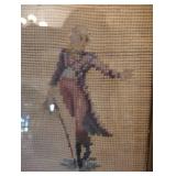 PAIR OF 8Ã10 VINTAGE FRAMED NEEDLEPOINT ART PIECES