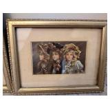 FRAMED 19th-century FASHION Print from the French MAGAZINE La Mode IllustrÃ©e and  WOMEN in Victorian-era CLOTHING, REFLECTING the STYLES of the TIME.