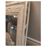 13.5 X 12 Distressed White Wood Framed Wendover Art Group \"Roses\" PRINT