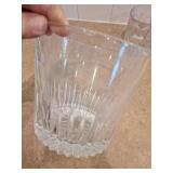 Crystal Cut Ice Bucket & Glass Tumblers Set