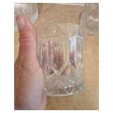 Crystal Cut Ice Bucket & Glass Tumblers Set