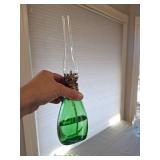 Antique Green Thin Oil Lamp