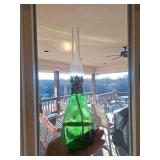 Antique Green Thin Oil Lamp