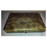 VINTAGE GOLD TONE CARRYALL COMPACT PURSE or MINAUDIERE