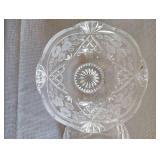 VINTAGE FIFTH AVE LEAD CRYSTAL CANDY DISH WITH LID