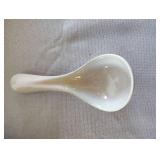 Grey and Oatmeal COLORED Tea Set With Serving Bowl with Lid and Ladle Spoon