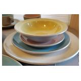 MULIT COLORED TABLEWARE FULL SET