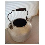LARGE METAL TEAPOT