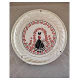 Vintage Tin Metal Southern Belle Stove Vent Flue Cover