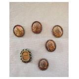 Copper or Bronze Tone Magnets