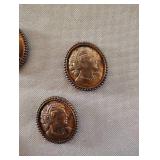 Copper or Bronze Tone Magnets