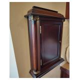 Dark Wood Key Cabinet with Key Label Slots