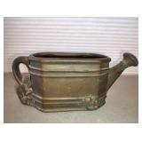 WROGHT IRON WATERING CAN DECOR AND PINK CERAMIC TEA POT WITH Floral Arrangement